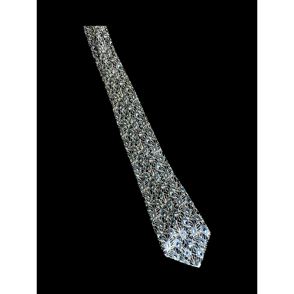 Giorgio Armani Men's Blue Tie Silk Necktie Designer Italy Vintage
